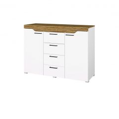 Спальный гарнитур Милана (Белый/Сосна Гранд) модульный в Ревде - revda.mebel24.online | фото 8