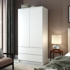 МОРИ Спальный гарнитур (белый) в Ревде - revda.mebel24.online | фото 7