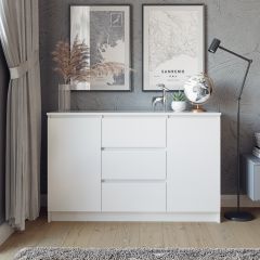МОРИ Спальный гарнитур (белый) в Ревде - revda.mebel24.online | фото 12
