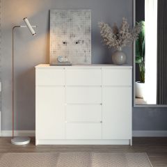 МОРИ Спальный гарнитур (белый) в Ревде - revda.mebel24.online | фото 13
