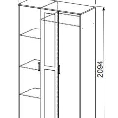 Спальный гарнитур МСП-1 (Дуб золотой/Камень темный) 1400 в Ревде - revda.mebel24.online | фото 9