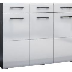 Спальный гарнитур Ненси (Венге/Белый глянец) в Ревде - revda.mebel24.online | фото 8