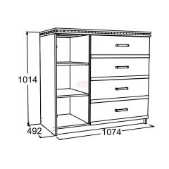 Спальный гарнитур Ольга-13 (модульный) в Ревде - revda.mebel24.online | фото 14