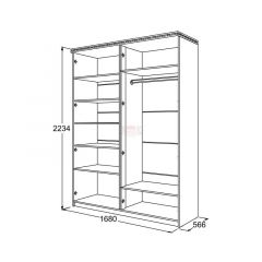 Спальный гарнитур Ольга-13 (модульный) в Ревде - revda.mebel24.online | фото 31
