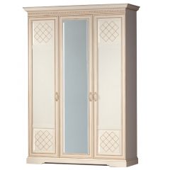 Спальный гарнитур Парма (модульный) кремовый белый в Ревде - revda.mebel24.online | фото 3