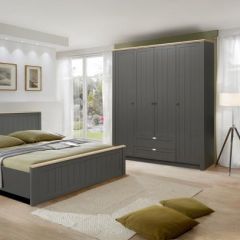 Спальный гарнитур Прованс (модульный) Диамант серый в Ревде - revda.mebel24.online | фото