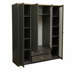 Спальный гарнитур Прованс (модульный) Диамант серый в Ревде - revda.mebel24.online | фото 3