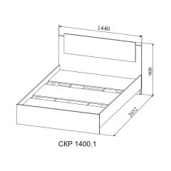 СОФИ Спальный гарнитур (модульный) в Ревде - revda.mebel24.online | фото 9