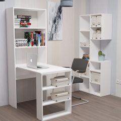 Стеллаж Элемент-2 (белый) в Ревде - revda.mebel24.online | фото 4