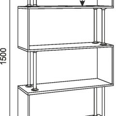 Стеллаж Зигзаг-2 в Ревде - revda.mebel24.online | фото 4