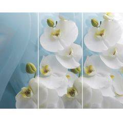 Стол Бостон-3 (Белая Орхидея) 1100/1420*700, опора Брифинг в Ревде - revda.mebel24.online | фото 2