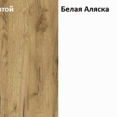 Стол компьютерный 12.74 Комфорт (Дуб Золотой CRAFT, Белая Аляска) в Ревде - revda.mebel24.online | фото 4