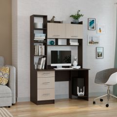 Стол компьютерный ПКС-5 Венге/Дуб белфорд в Ревде - revda.mebel24.online | фото