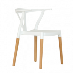 Стул Barneo N-218 Wishbone интерьерный кухонный белый в Ревде - revda.mebel24.online | фото