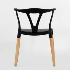 Стул Barneo N-218 Wishbone интерьерный кухонный черный в Ревде - revda.mebel24.online | фото 2