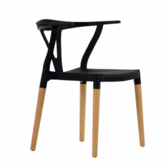 Стул Barneo N-218 Wishbone интерьерный кухонный черный в Ревде - revda.mebel24.online | фото