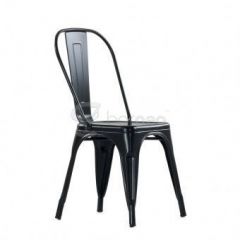 Стул Barneo N-240 Tolix (RAL9017 Черный) в Ревде - revda.mebel24.online | фото