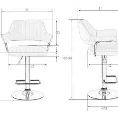 Стул барный DOBRIN CHARLY LM-5019 (черный) в Ревде - revda.mebel24.online | фото 2