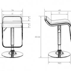 Стул барный DOBRIN CRACK LM-3021 (черный) в Ревде - revda.mebel24.online | фото