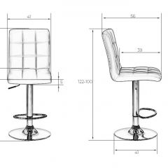 Стул барный DOBRIN KRUGER LM-5009 (черный) в Ревде - revda.mebel24.online | фото 2