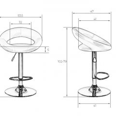 Стул барный DOBRIN MIRA LM-5001 (фиолетовый) в Ревде - revda.mebel24.online | фото 3