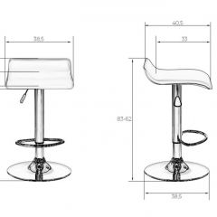 Стул барный DOBRIN TOMMY LM-3013 (белый) в Ревде - revda.mebel24.online | фото