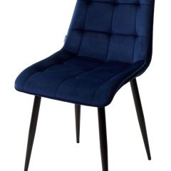 Стул CHIC BLUVEL-86 NAVY BLUE / черный каркас М-City в Ревде - revda.mebel24.online | фото