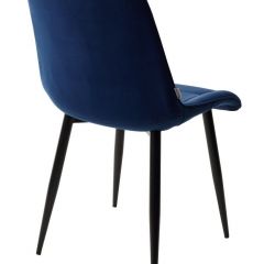 Стул CHIC BLUVEL-86 NAVY BLUE / черный каркас М-City в Ревде - revda.mebel24.online | фото 3