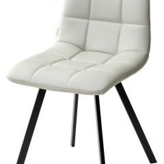 Стул CHILLI SQUARE HK017-03 светло-серый, PU/ черный каркас М-City в Ревде - revda.mebel24.online | фото