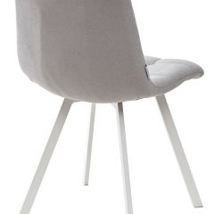 Стул CHILLI SQUARE UF860-02B серо-голубой, ткань/ белый каркас М-City в Ревде - revda.mebel24.online | фото 3