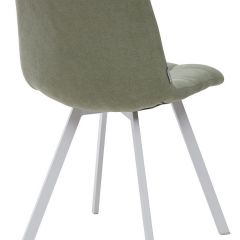 Стул CHILLI SQUARE UF860-11B мятный, ткань/ белый каркас М-City в Ревде - revda.mebel24.online | фото 2