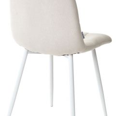 Стул CHILLI UF860-01B бежевый, ткань/белый каркас М-City в Ревде - revda.mebel24.online | фото 2