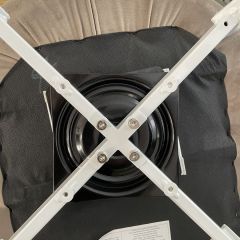 Стул MAVERICK 360 град. поворот. BLUVEL-40 BEIGE/ белый каркас, М-City в Ревде - revda.mebel24.online | фото 5