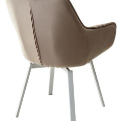 Стул MAVERICK 360 град. поворот. BLUVEL-40 BEIGE/ белый каркас, М-City в Ревде - revda.mebel24.online | фото 9