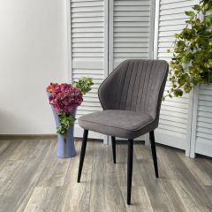 Стул VENA, цвет B28 Темно-серый, велюр / черный каркас М-City в Ревде - revda.mebel24.online | фото 5