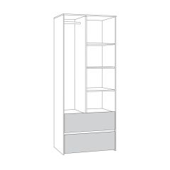 Торонто Шкаф для одежды 13.333 в Ревде - revda.mebel24.online | фото 2