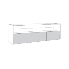 Тумба под ТВ 13.272 (Дуб Белый CRAFT, Интра) в Ревде - revda.mebel24.online | фото 2