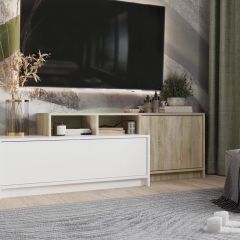 Тумба под ТВ (с выступом) НКМ Эдем-1 в Ревде - revda.mebel24.online | фото 3