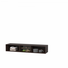 Тумба Подвесная 2 (белый/белый /белый лакобель) в Ревде - revda.mebel24.online | фото 3