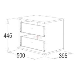 Тумба с 2-мя ящиками Ольга-14 в Ревде - revda.mebel24.online | фото 2