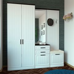 Вешалка НКМ ВЕНЕЦИЯ-1 Секция- 2 (Венге/Белое дерево) в Ревде - revda.mebel24.online | фото 2