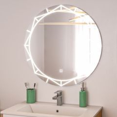 Зеркало Алжир 700 с подсветкой Домино (GL7033Z) в Ревде - revda.mebel24.online | фото 3