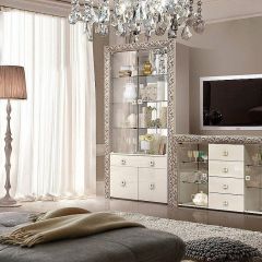 Зеркало большое Тиффани Premium черная/серебро (ТФ/02(П) в Ревде - revda.mebel24.online | фото 2