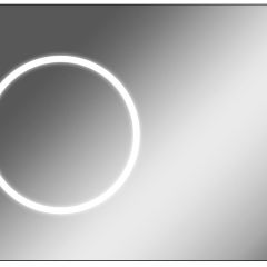 Зеркало Eclipse 100 black с подсветкой Sansa (SE1032Z) в Ревде - revda.mebel24.online | фото