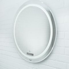 Зеркало Gia 75 white с подсветкой Sansa (SGa1044Z) в Ревде - revda.mebel24.online | фото 2