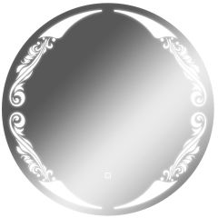 Зеркало Канберра 700х700 с подсветкой Домино (GL7032Z) в Ревде - revda.mebel24.online | фото 1