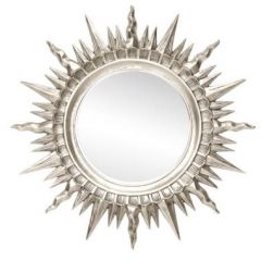 Зеркало круглое серебро (1810(1) в Ревде - revda.mebel24.online | фото