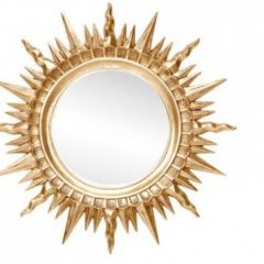 Зеркало круглое золото (1810(1) в Ревде - revda.mebel24.online | фото 1
