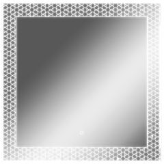 Зеркало Манила 700х700 с подсветкой Домино (GL7052Z) в Ревде - revda.mebel24.online | фото 1