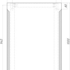Зеркало Оттава 1000х700 с подсветкой Домино (GL7028Z) в Ревде - revda.mebel24.online | фото 8